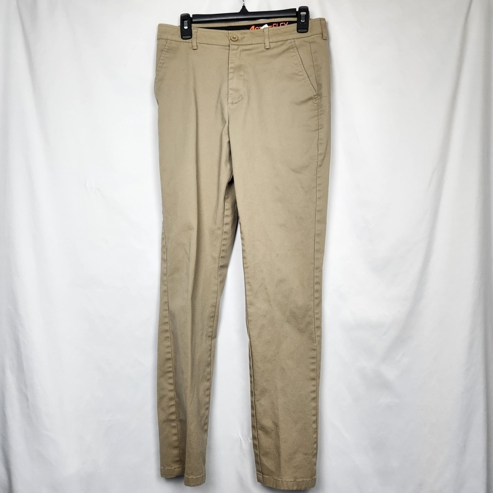 Architect Active Flex‎ Pants Men's 32 x 32  Slim Fit Green Beige Comfort Casual